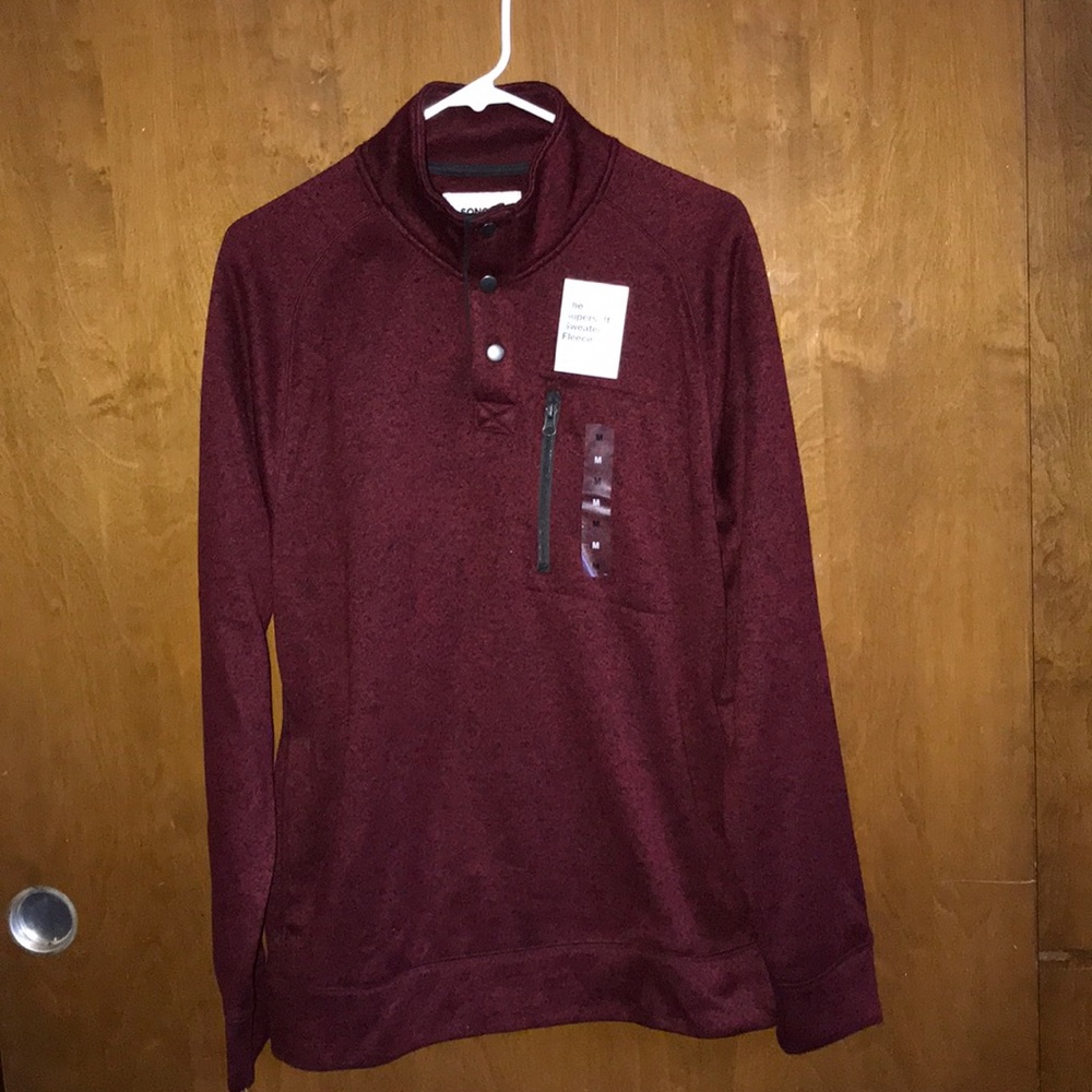 Fleece 1/4 Button Up Sweater